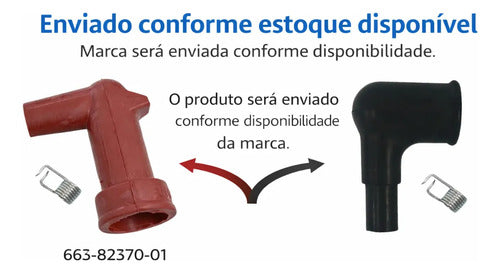 Cachimbo Conector Vela Ignição Motor Popa Yamaha 2 T Unidade