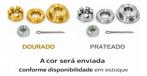Kit Espaçador Encosto Porca Hélice Mercury Mariner 15 Hp