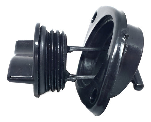 Bujão De Dreno 25mm Plástico Preto Lancha Caiaque Barco Par