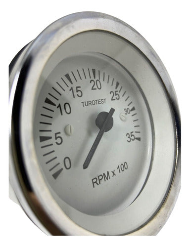 Tacômetro Contagiro 3500 Rpm 85mm Sensor Magnético Lanchas