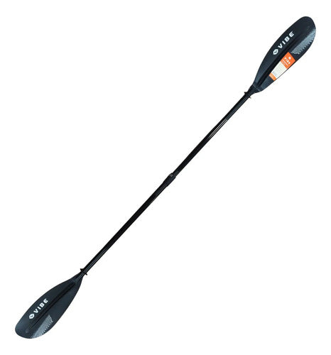 Remo Vibe Envolve Fibra Carbono 2 Pás Desmontável P/ Caiaque Preto