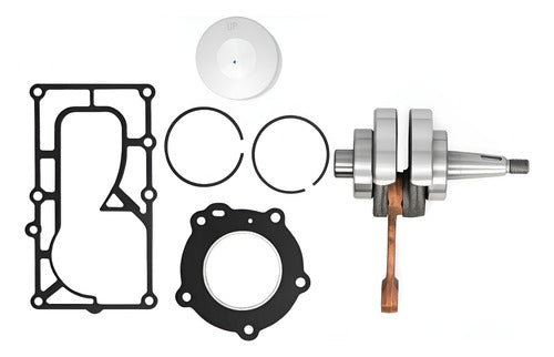 Virabrequim Completo Com Pistão Motor Popa Mercury 5hp