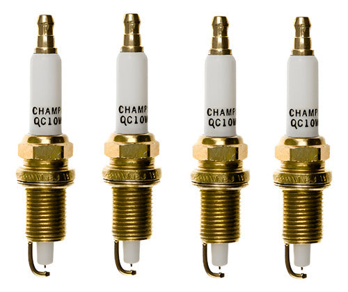 Kit 4 Velas Champion Iridium Qc10wep Motor Evinrude E-tec 40 250hp (Premium)
