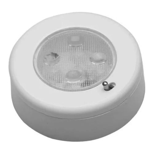 Luminária Náutica Circular De Cabine 4 Leds Com Chave 12v Arieltek