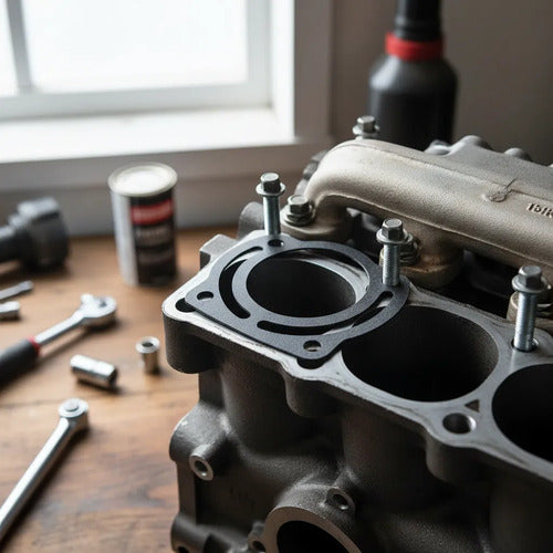 Junta Escape Para Motor De Popa Suzuki 9.9/15hp