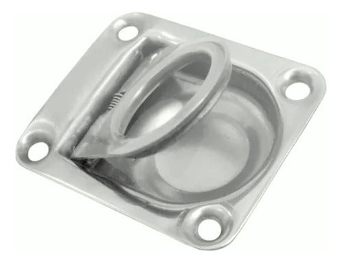 Puxadores Embutir Alça Aço Inox 65 X 55 Barco Lancha Par