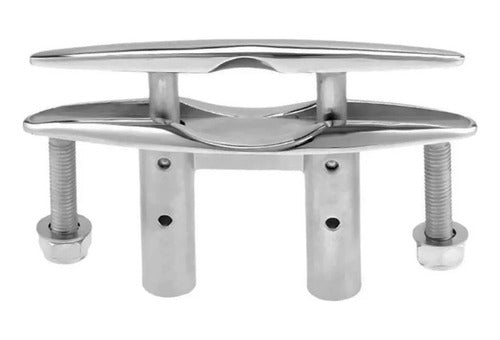 Cunho Amarra Cabo Retrátil Inox 316 Polido 6pol 15cm