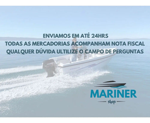 Pescador Aço Latão Para Tanque Até 50 Litros Seapró Mercury e Suzuki