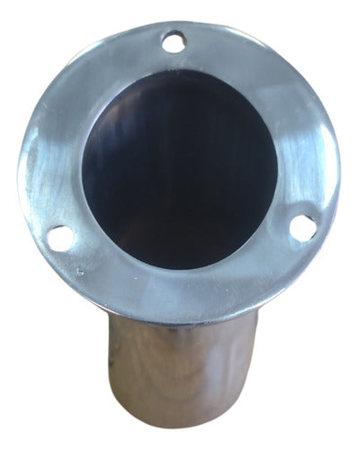 Par Porta Varas Caniço Curto Aço Inox 316 Inclinado S/ Tampa