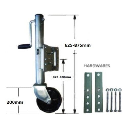 Pedestal Carreta Roda Reboque Barco Escamoteável 453kg
