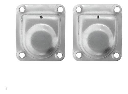 Puxadores Embutir Alça Aço Inox 65 X 55 Barco Lancha Par