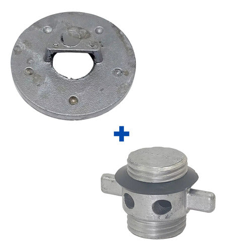 Bujão Com Flange de Alumínio Para Viveiros Barcos Pesca 25mm