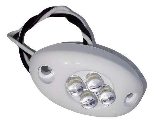 Luz Branca Cortesia Náutica Barco Lancha Led Arieltek