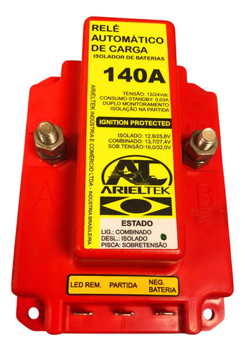 Relé Automatico De Carga Isolador De Baterias 140a 12/24vdc