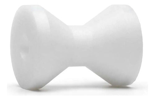Apoio Rolete Branco 70x60mm Reboque Carreta Barco Lancha Jet