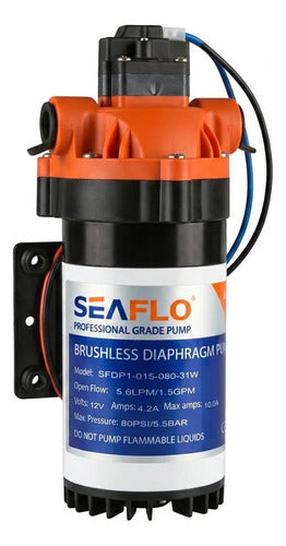 Bomba Pressurização 1,5 Gpm 12v 5,6l/min 10a 80psi Brushless 12v