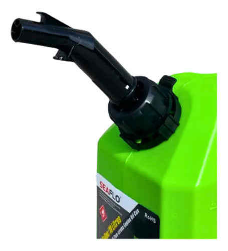 Tanque Galão Combustível 10 Litros Verde Original Seaflo