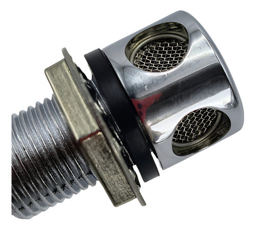 Respiro Curvo P/ Tanque De Combustível 5/8  Aço Inox barco