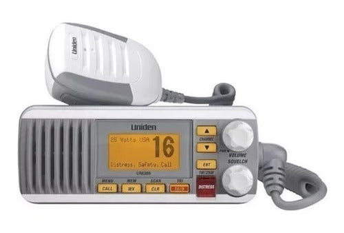 Rádio Maritimo Uniden Solara Um-385 Dsc Branco Full