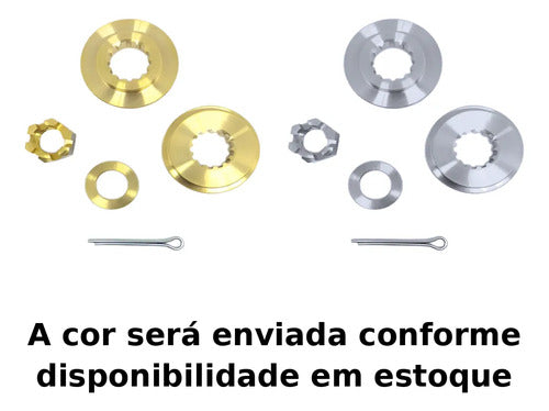 Espaçadores Encosto Porca Hélice Yamaha 40 / 55 E 60 4 Tem