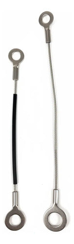Par De Fio Aterramento 13cm E 16cm Motor Popa Hidea 15 Hp