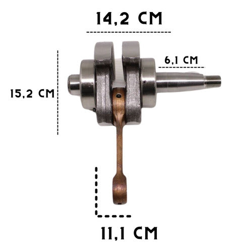Virabrequim Com Biela Motor Popa Hidea/mercury Japones 5 Hp