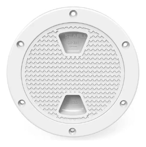 Tampa Escotilha De Inspeçao Abs 6 Pol Com Protecao Uv Seaflo Branco