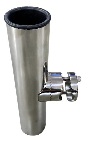 Porta Vara De Pescar Caniço Ajustável Inox P/ Guarda Mancebo