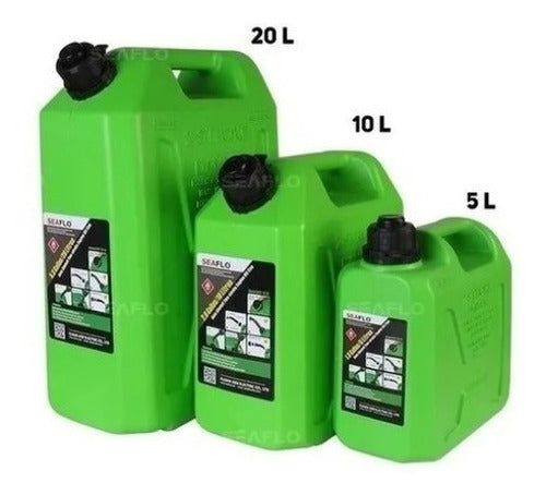 Tanque Galão Combustível 5 Litros Verde Original Seaflo