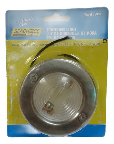Luz De Espelho De Popa Cortesia Em Inox Lancha Barco Pesca