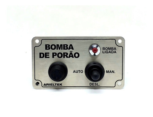 Painel Comando Para Bomba De Porão Inox Barco Arieltek