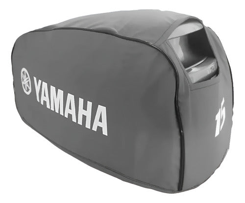 Capa Capô Motor De Popa Yamaha 15 Hp Mod. Fm Cinza