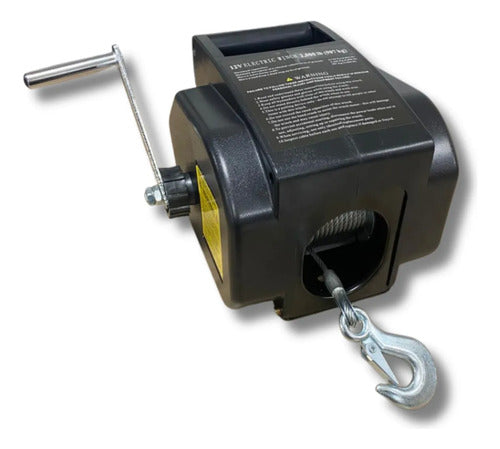 Guincho Elétrico 2000 Lbs 12v Para Carretinha Reboque Lancha 12v