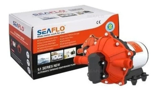 Bomba de Pressurização 5,5 GPM 24V 5,1L/MIN 5,5A 60PSI 51S Com Acessórios Seaflo