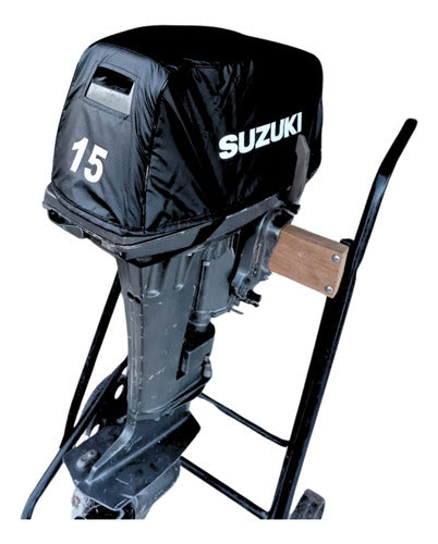 Capa Capô Motor De Popa Suzuki 15 Hp 98 Em Diante