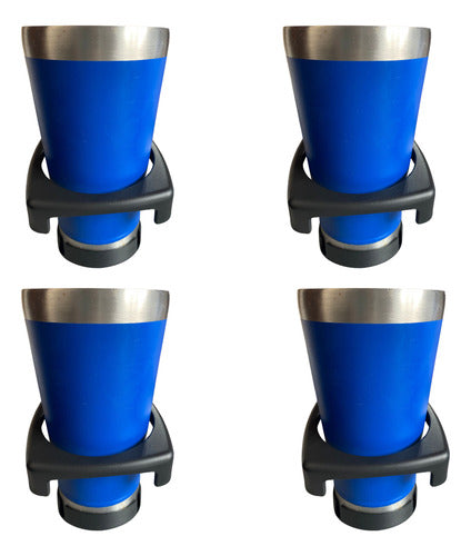 Kit 4 Porta Copo Modelo Stanley Dobrável Para Barco Lancha