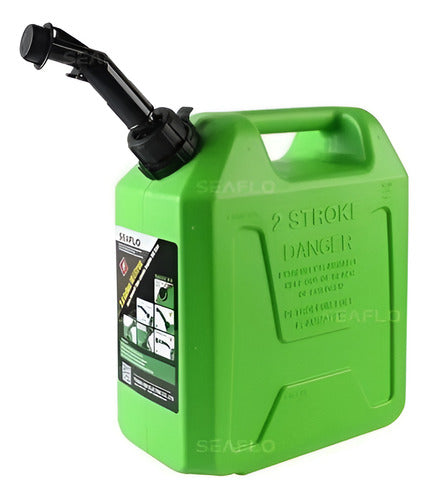 Tanque Galão Combustível 10 Litros Verde Original Seaflo