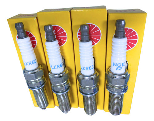 Kit 4 Velas De Ignição Lkr6c Motor De Popa Hidea 130/150 4t