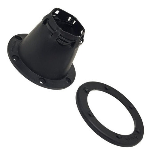 Coifa 2 Pol Furo 80mm Passa Cabo Ajustável Barco Lancha