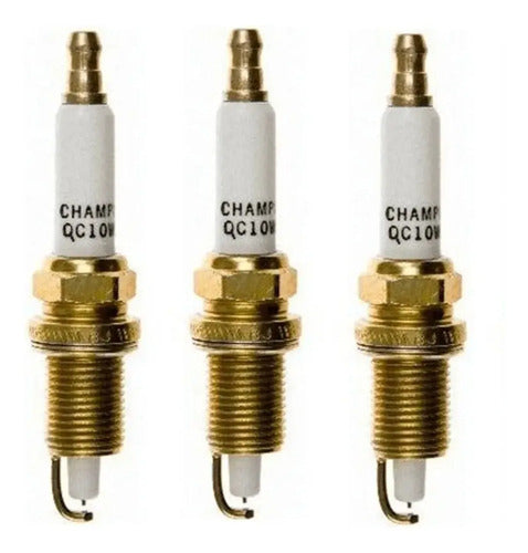 Kit 3 Velas De Ignição Qc10wep E-tec Motor Evinrude 40/250hp
