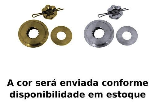 Kit Espaçador Encosto Porca Hélice Mercury Super 15 18 Hp