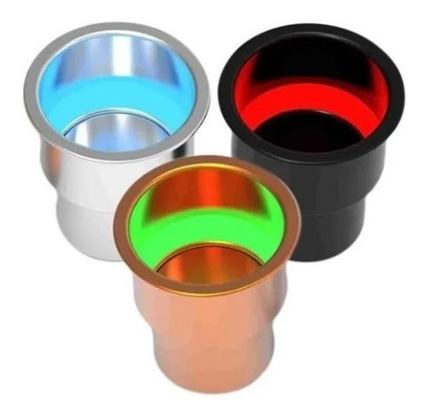 Porta Copo Iluminado Com Corpo Em Alumínio Arieltek
