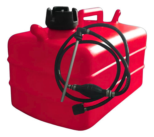 Tanque Combustível 12 L Motor De Popa Johnson Evinrude Vermelho
