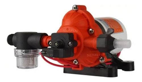 Bomba de Pressurização 2,0GPM 12V 7,6L/MIN 3A 30PSI 33S Seaflo