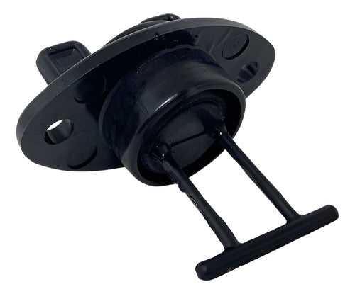 Bujão De Dreno 25mm Plástico Preto Lancha Caiaque Barco Par