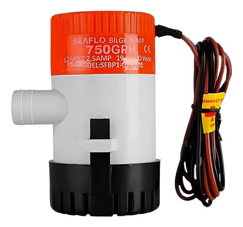Bomba De Porão 750 Gph 12v + Automático Seaflo