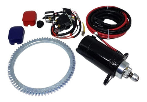 Kit Partida Eletrica Motor Popa Mercury 25 30 Hp Gremalheira