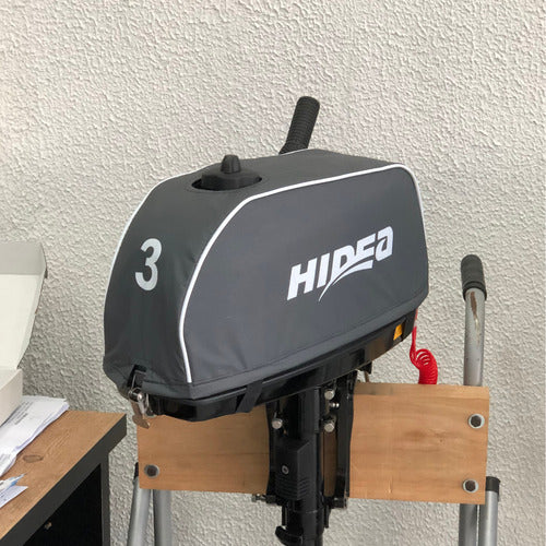 Capa Para Capô Motor De Popa Hidea 3 Hp Cinza