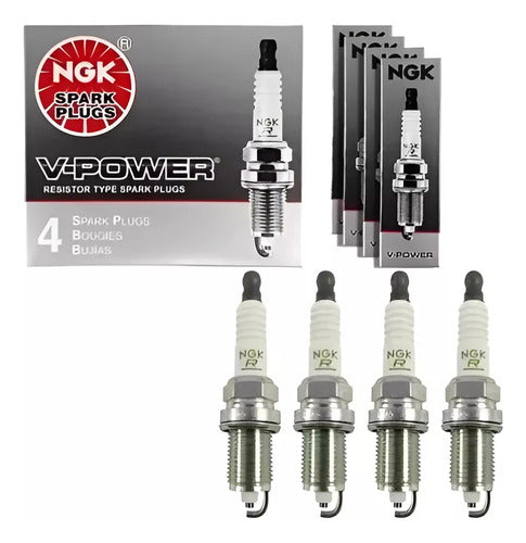 Kit 4 Velas De Ignição Zfr5f Original Mercury 8m0057936 Ngk