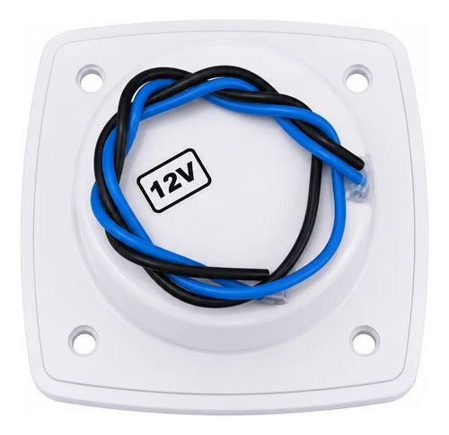 Luz Cortesia Barco Lancha Branco 12v Led Azul Arieltek Azul